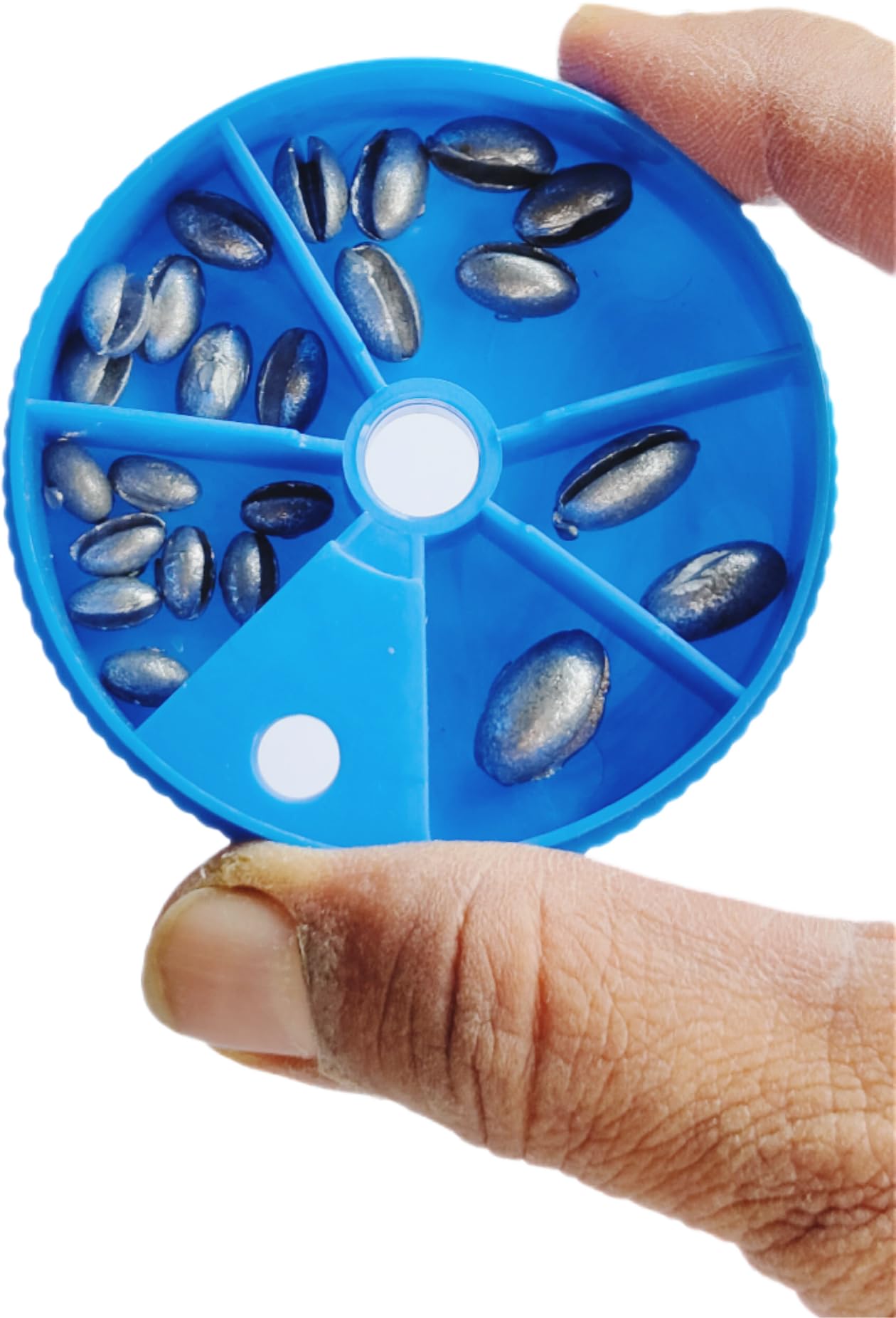 Hope Kart Fishing Split Shot Lead Sinker Weight for Line Removable Reusable Tackle Accessories, 23 pcs with 5 Different Sizes, Pack of 1-image-35