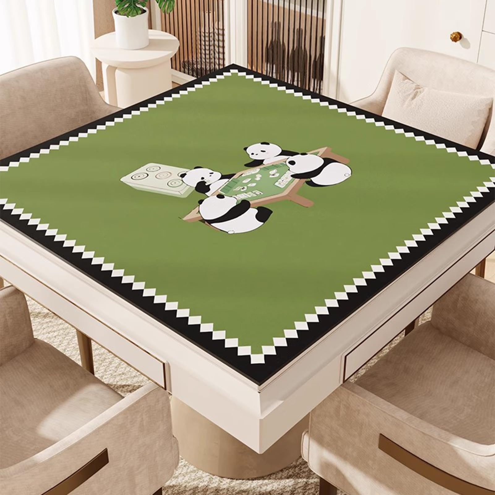 Tapis de Table de mah-Jong, Doux épaissi et antidérapant avec Sac de Transport(85cm/33.46in)