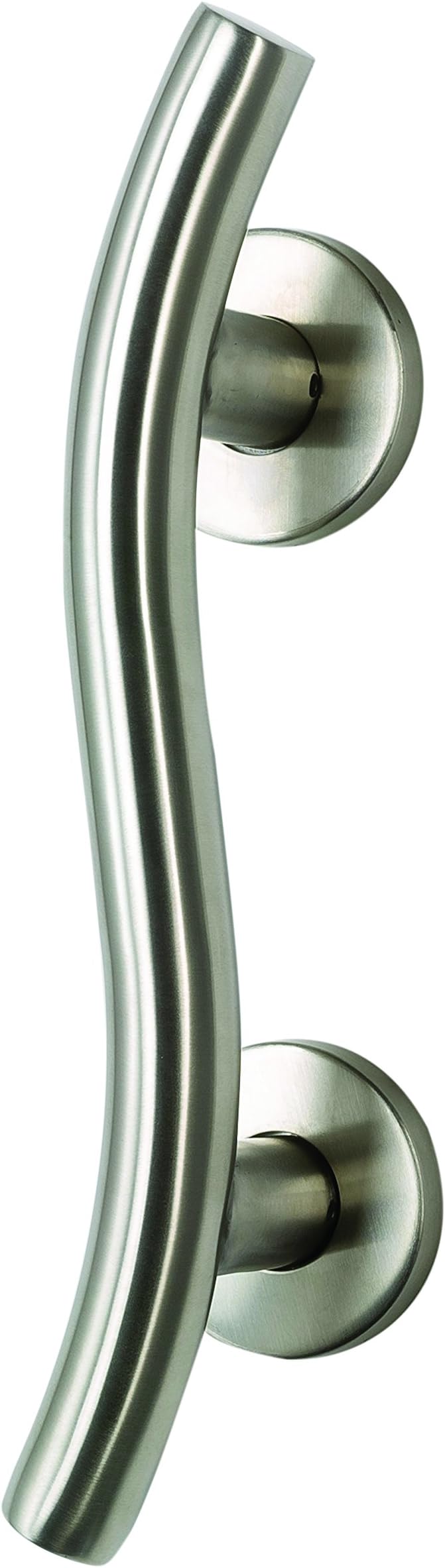 William Hopkins 76009B 32 x 374 mm Satin Stainless Steel Curved Grab Rail with Conceal Fixing