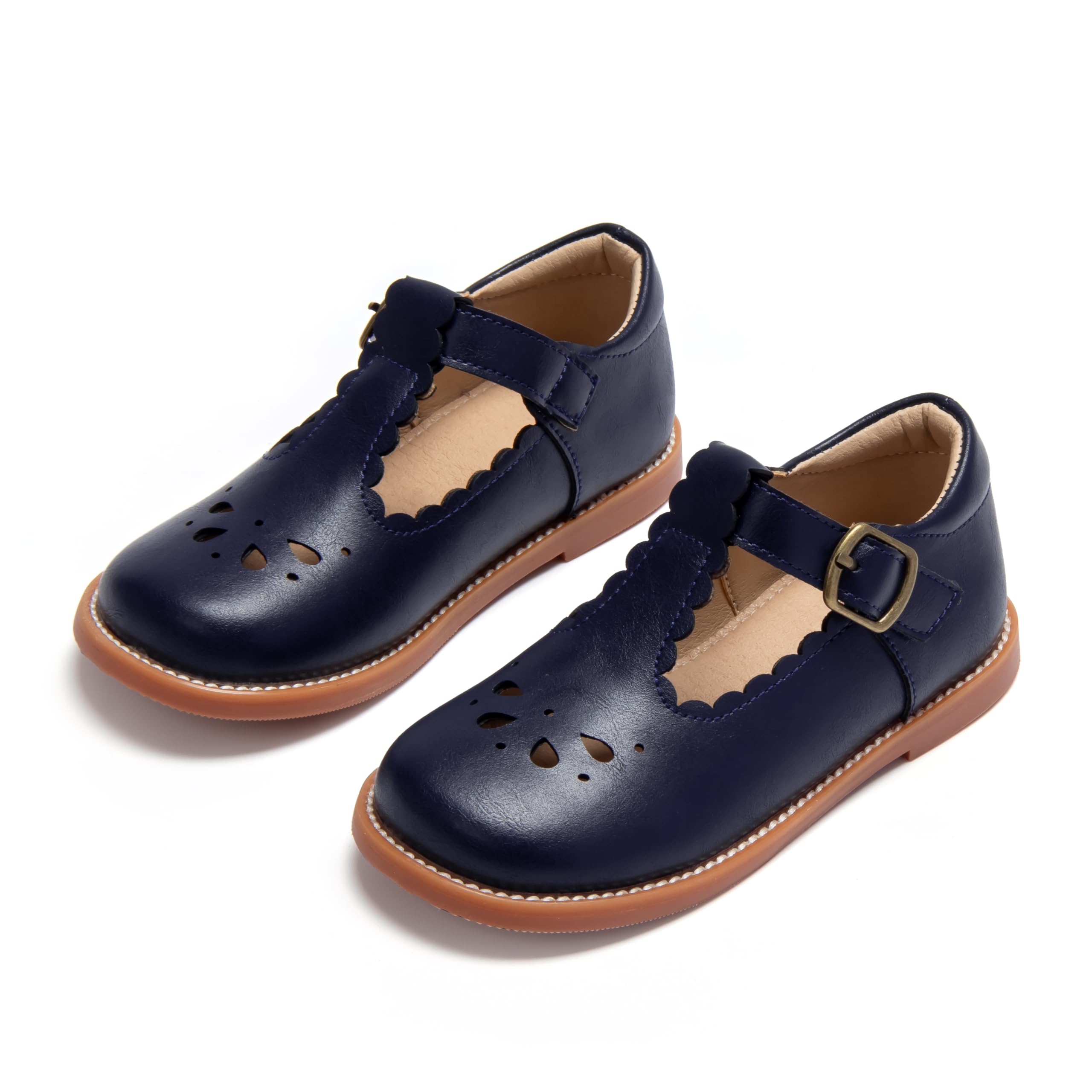 ESTINE Toddler Kids School Uniform Oxford-Little Girls Dress Party Shoes