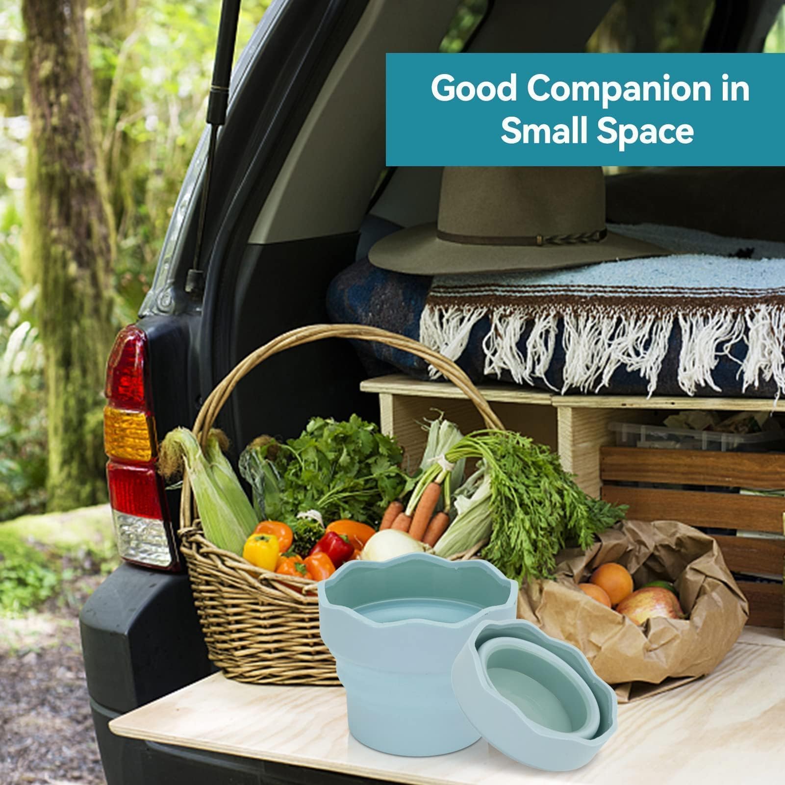 2PCS Collapsible Paint Brush Washer, Portable Silicone Washing Bucket Brush Holder Cleaner Painting Water Cup Watercolor Water Bucket Paint Brush Rinse Cup Brush Bowl for Watercolor Oil Painting