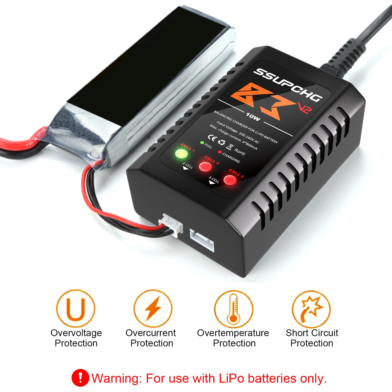 LiPo Batterieladegerät 2S-3S