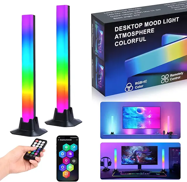 Euakee RGB LED Light Bar with Music Sync - Smart TV Backlight & Gaming Lamp