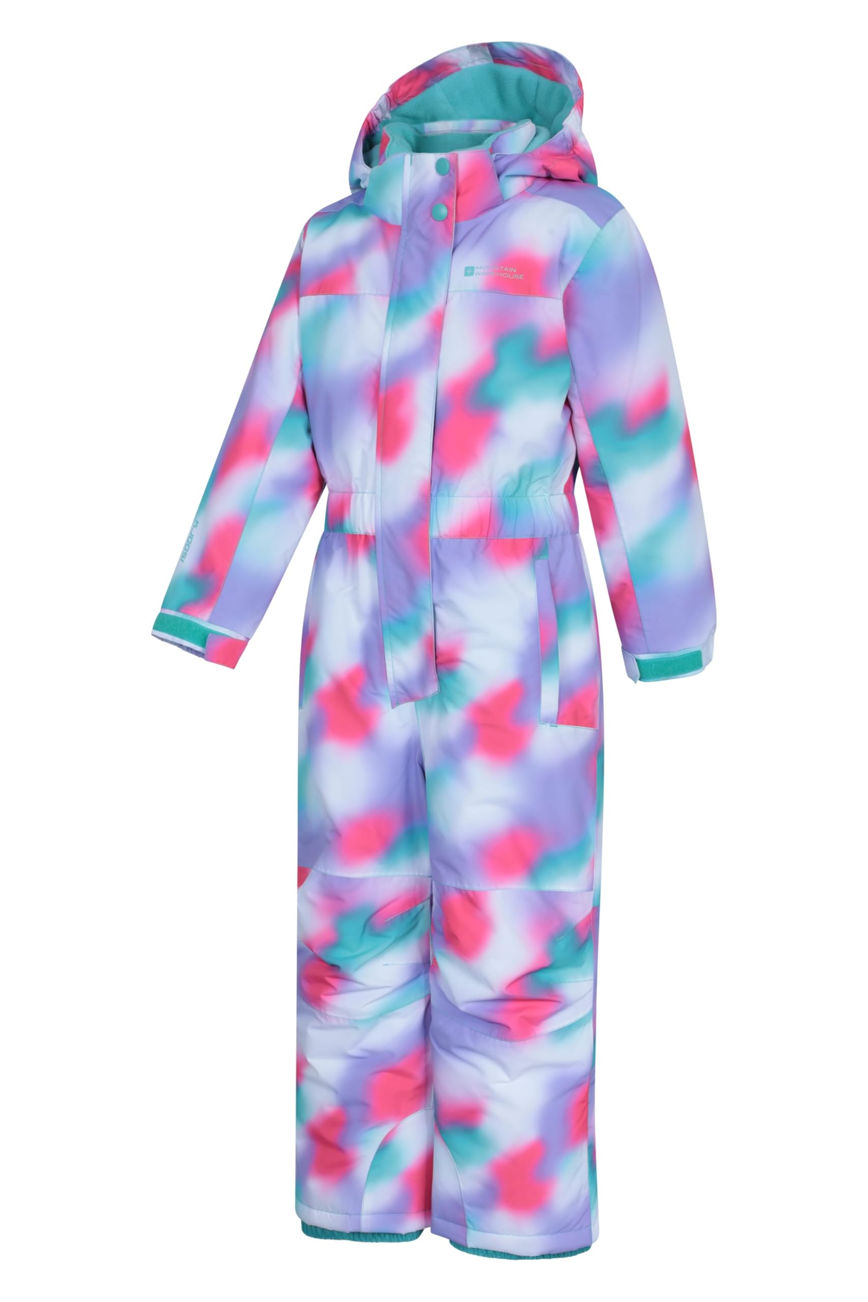 Mountain Warehouse Combinaison de Neige Cloud Kids - Combinaison de Neige Ajustable, Une pièce, Coutures étanches, Filles et garçons - pour la Pluie, Le Ski et l'hiver.