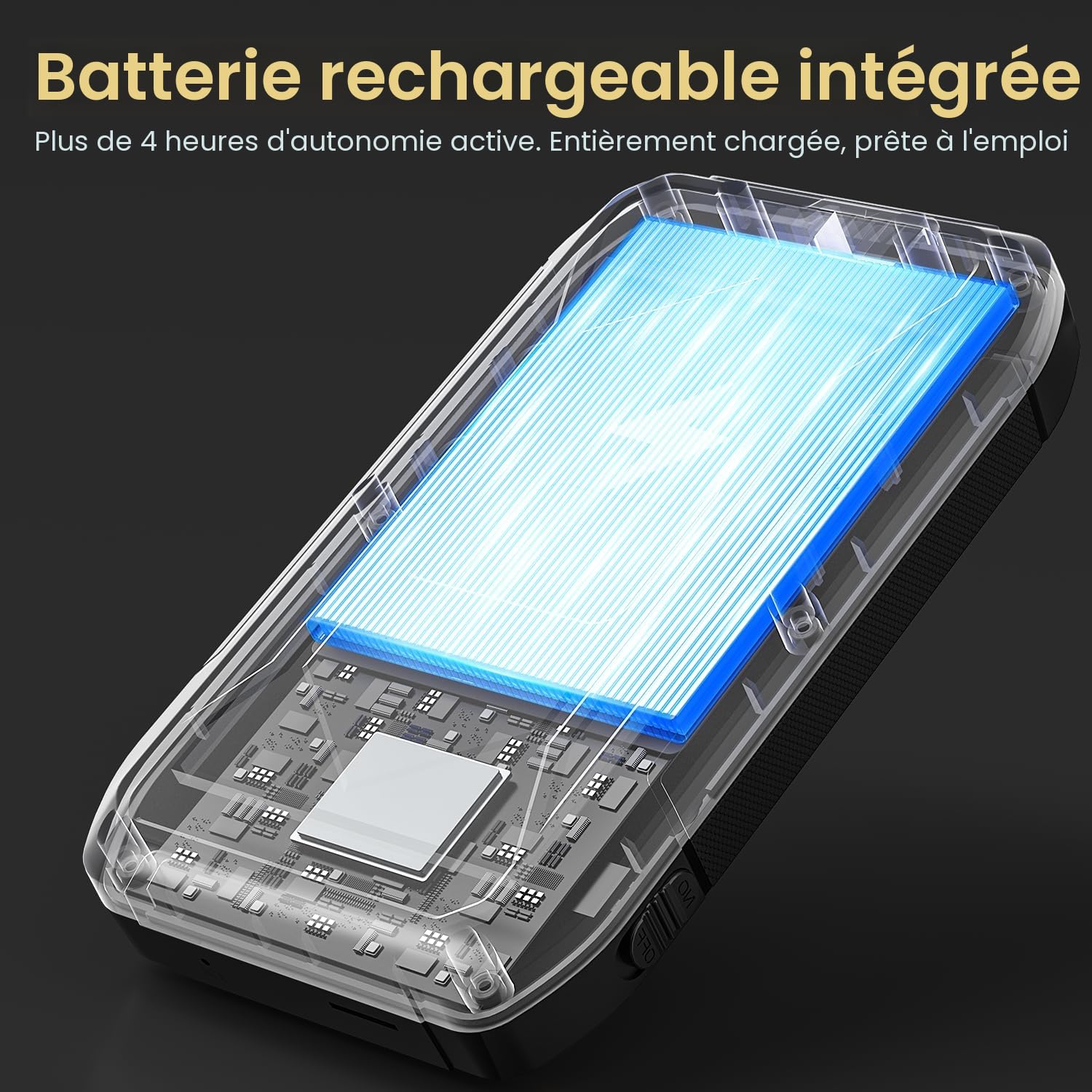 ILIHOME Caméra d'Inspection Industrielle 1080P HD, Écran IPS 4,3 Pouces, Câble Semi-Rigide 5M, 8 LED Réglables