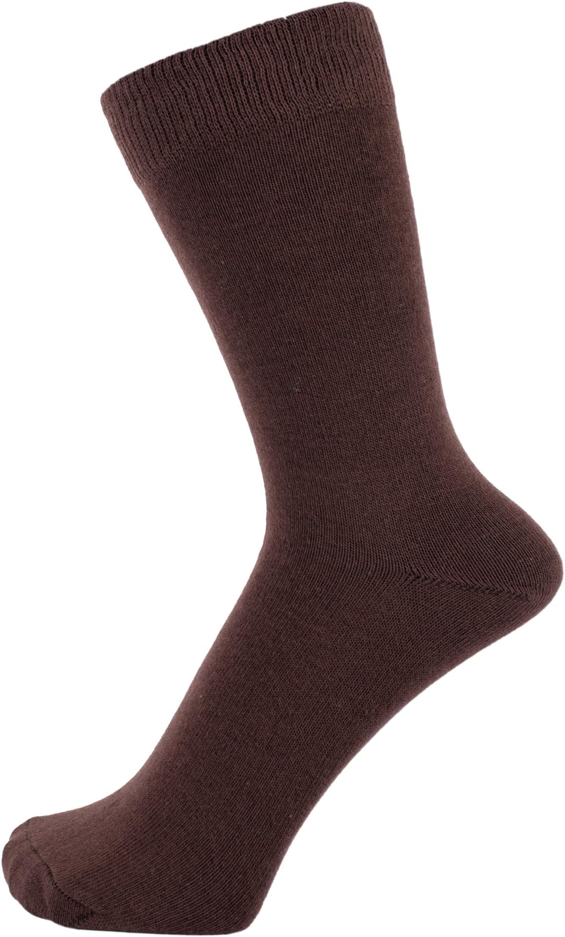Finest Combed Cotton Dress Socks in Plain Vivid Colours for Men, Women - 5 Pack