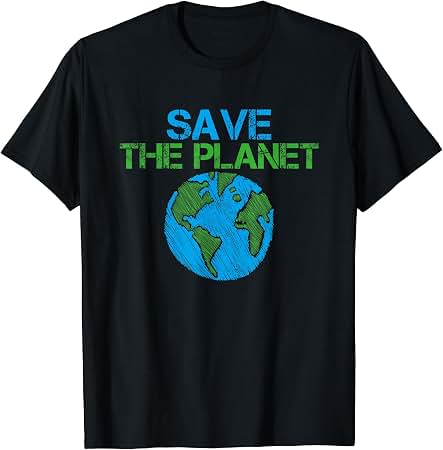 Amazon.com: Save The Planet Eco Design T-Shirt For Men, Women, and
