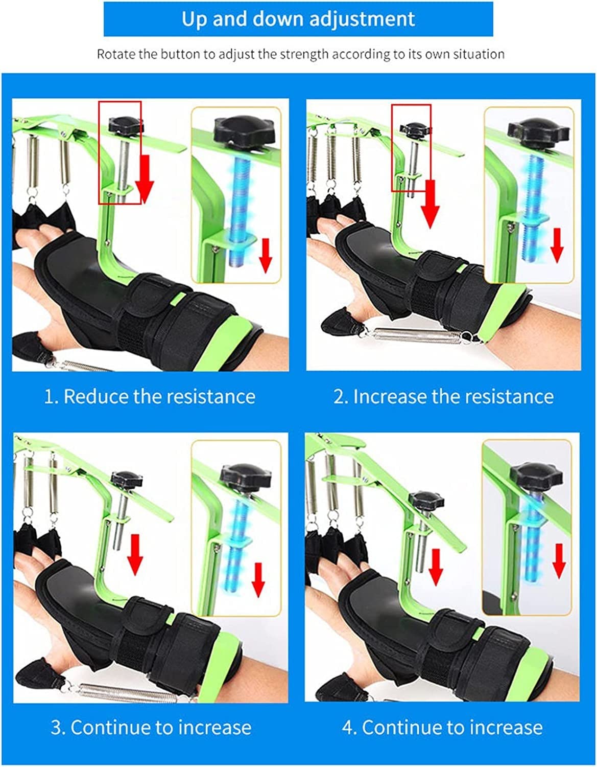 Ortesis Protectora de Férula para Dedos, Rehabilitación de Manos Ortesis de Dedo, para Accidentes Cerebrovasculares Pacientes con Hemiplejia