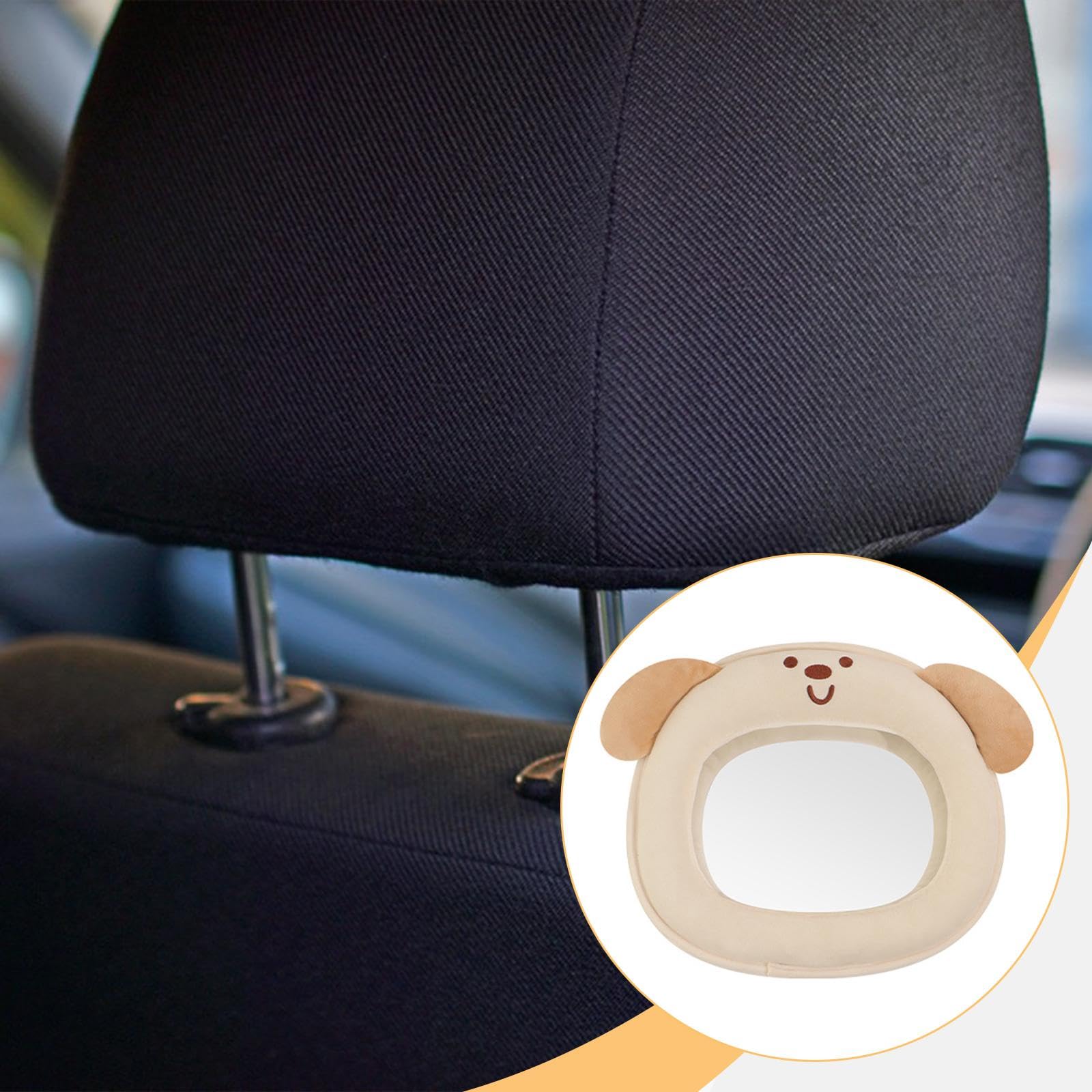 Sharplace Espejo Retrovisor para Coche de Bebé, Visión Clara, Fácil de Instalar, Práctico, Esencial, Accesorios Profesionales para Automóviles, Irrompible, Perro