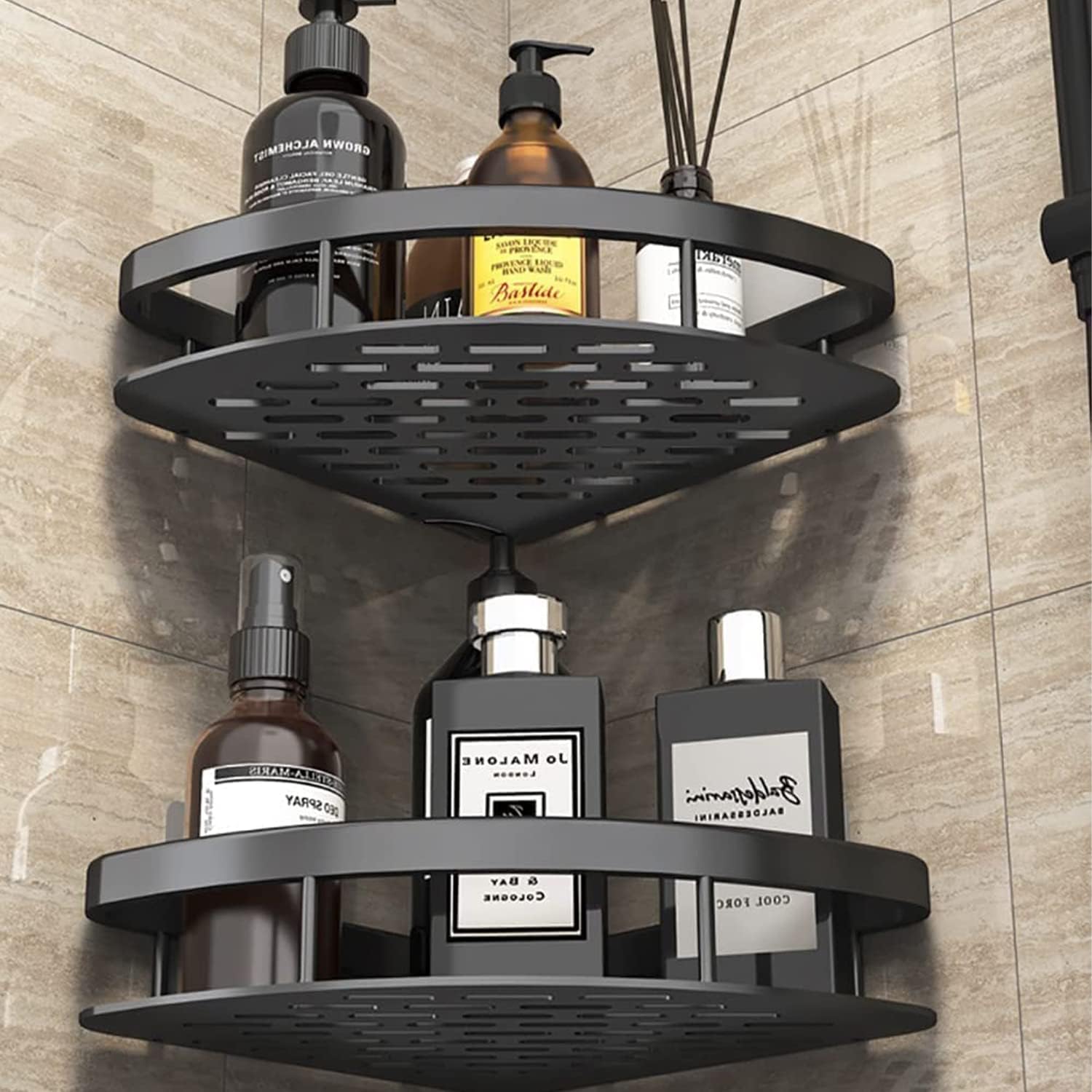 EOGILY Shower Caddy Shelf, 2Pack Removable Storage Bathroom Organizer