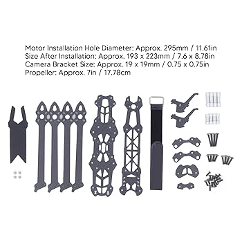 Amazon | ドローンフレーム 7インチFPVドローンフレームH構造で