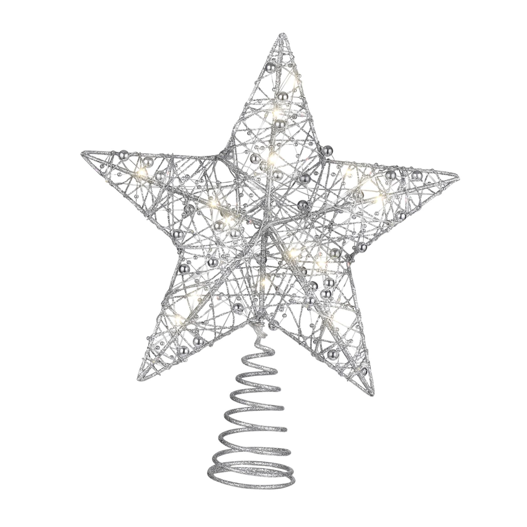 25 X 30 Cm Creative Christmas Tree Topper Star Treetop Light Décoration de Fête de Noël pour La Maison Bar Shop ()