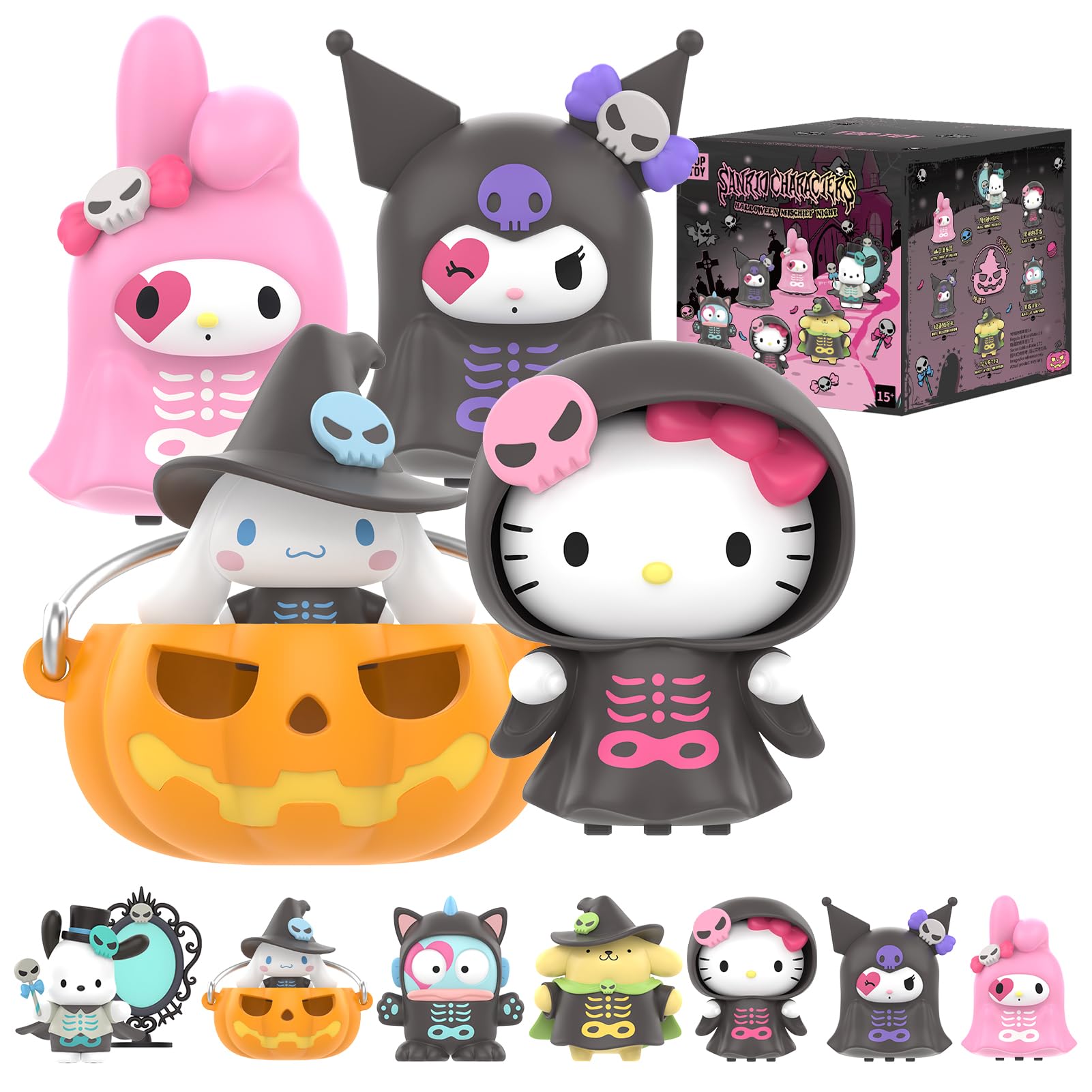 サンリオ　ハロウィン　
ハッピーくじ　2024 
ロット Blackハロウィン」をテーマにしたHappyくじ『Sanrio characters