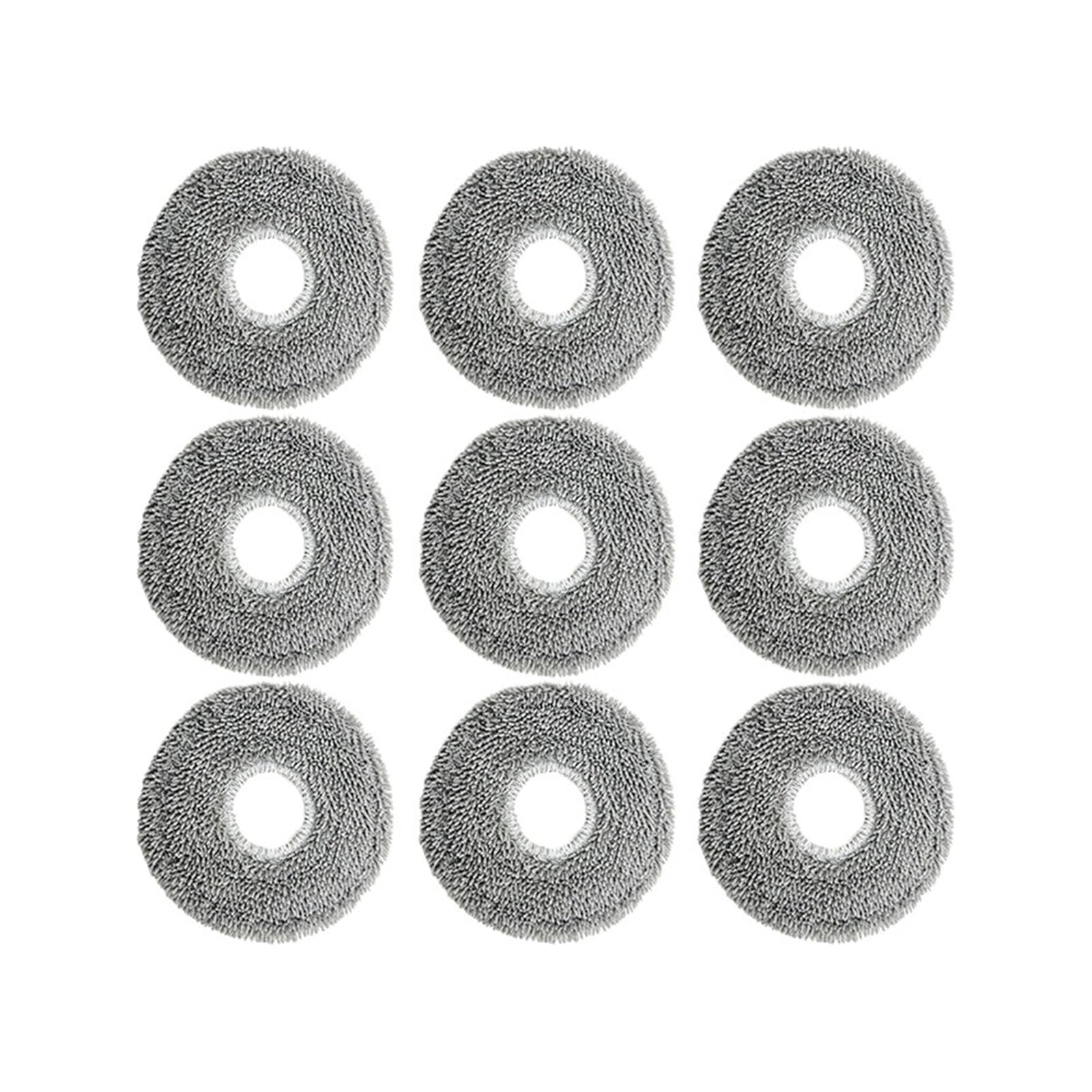 VIXWDRUTY Mop Cloth，Compatible For JONR，P20 Pro Robot Vacuum Cleaner Part Microfiber Mop Cleaning Pad Replacement Household Cleaning Spare Parts ﻿(9pcs a)