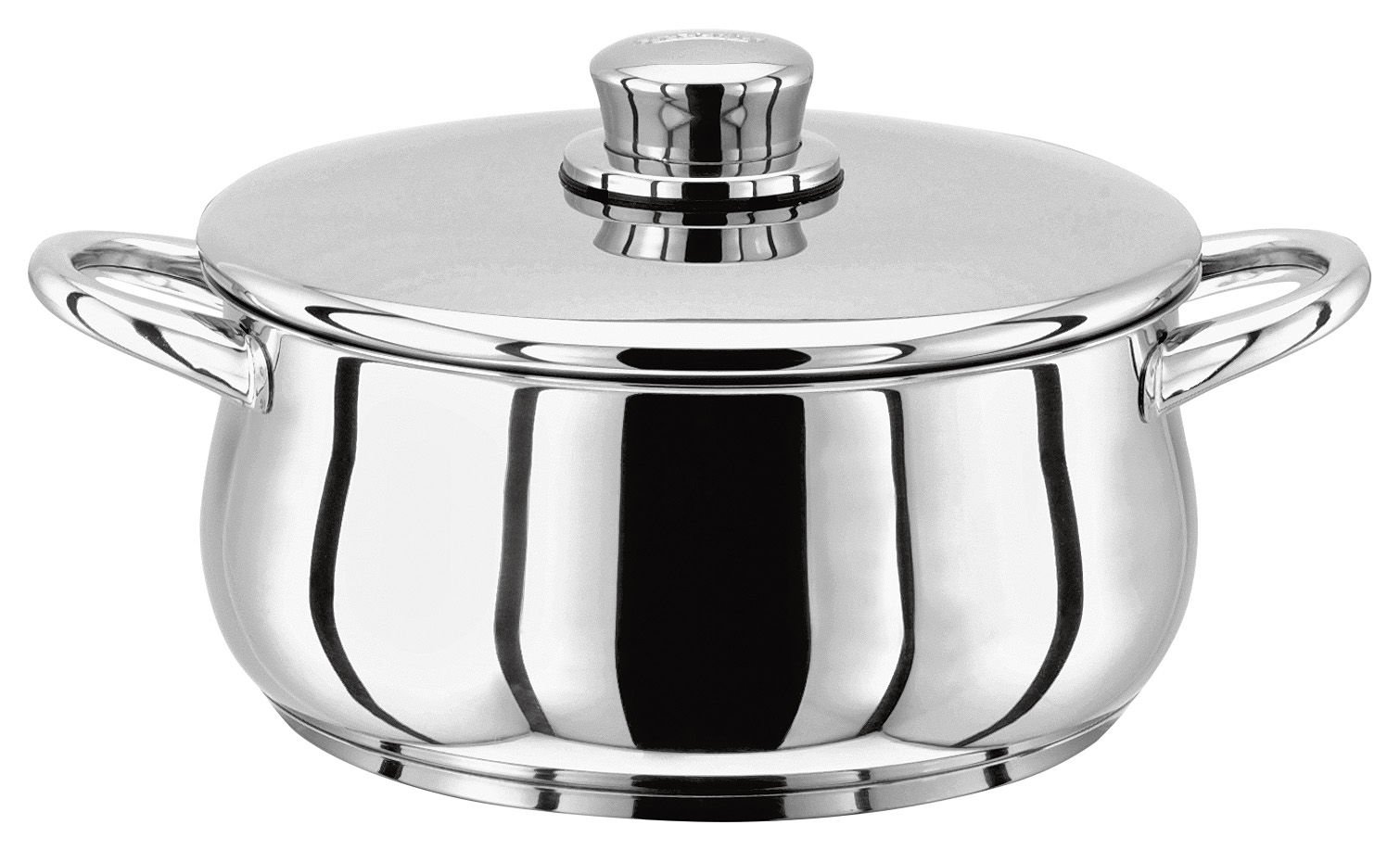 Stellar Classic Stainless Steel Casserole with Lid 16cm, 1.3L Induction Ready, Oven Safe, Dishwasher Safe