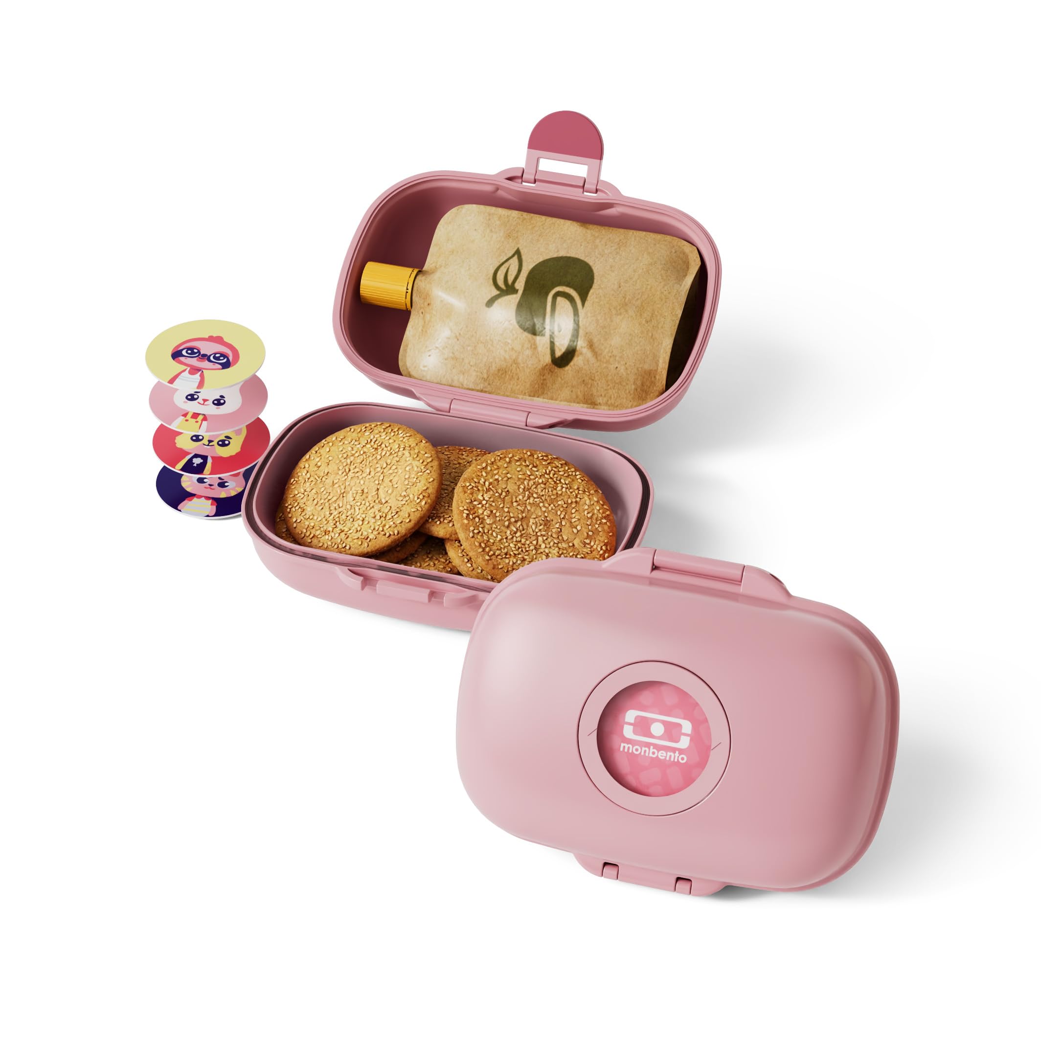 Bento Box Set Con Borsa Isoalnte - 6 Scomparti A Tenuta Stagna - Posate Incluse - Rosa - Per Bambine E Donne