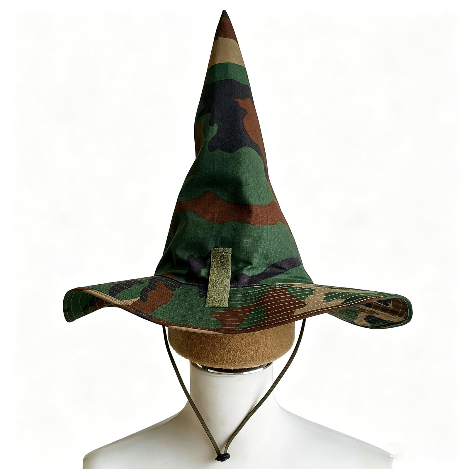 Hanglong Tactical Magic Hat Camouflage Wizard Hat Integrated Hat with Large Brim Cosplay — image 1