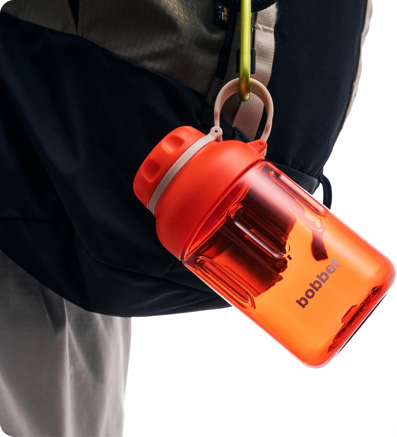 BOBBER 20 oz Tritan Water Bottle with Strainer Mesh, Premium Quality — Dishwasher Safe & Leak Proof, BPA Free Sports Water Bottle for Gym — Hard Plastic Water Bottle for Men, Women (Red) - Image 7