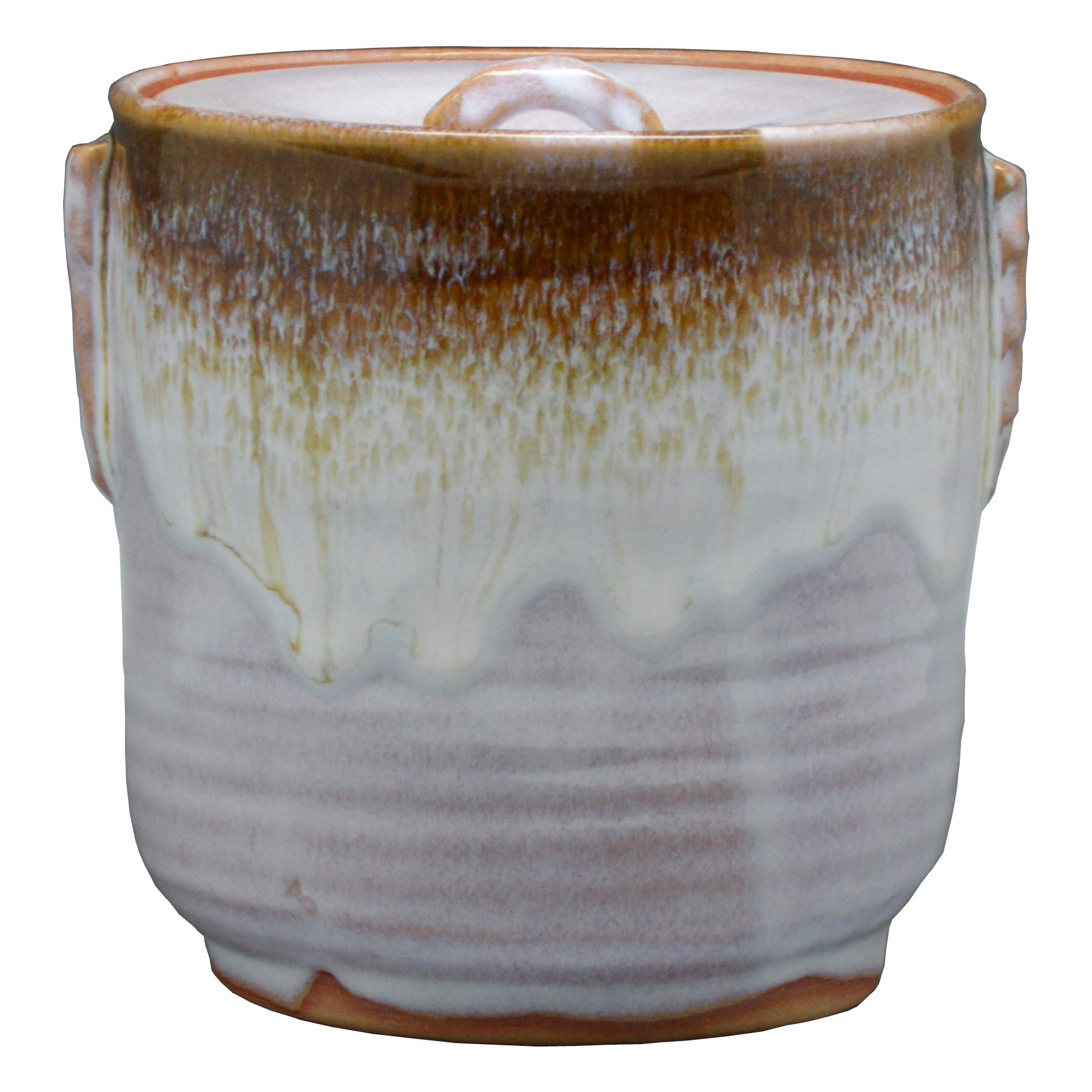 Yohei Nakamura Matcha Bowl, White Water Finger