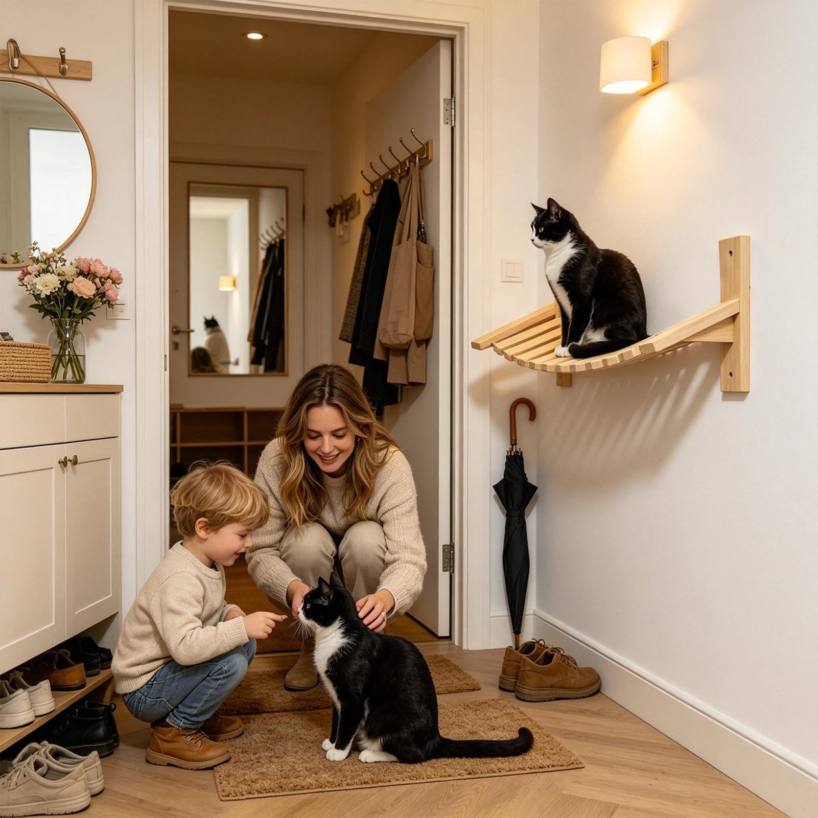 Stable Wooden Indoor Kitten Activity Center - Frame