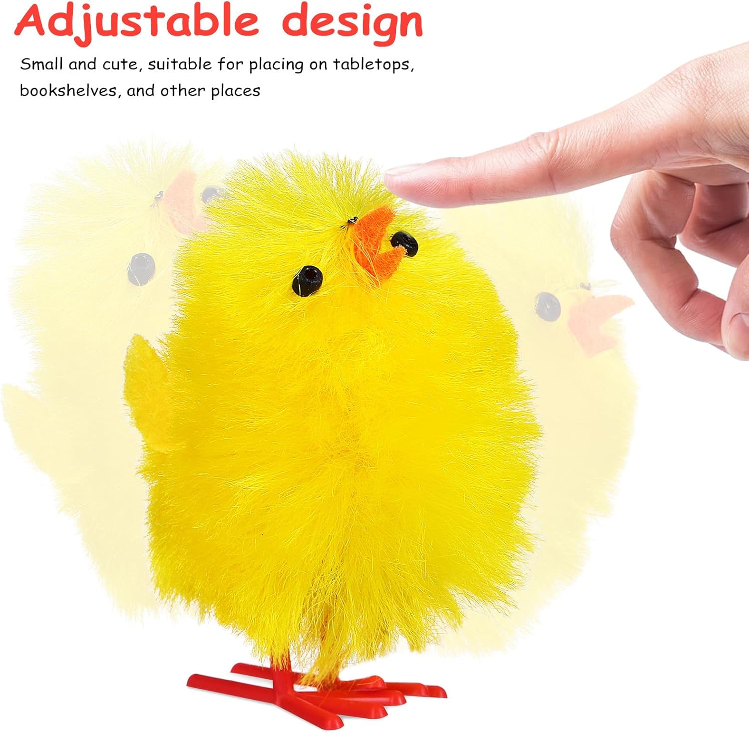 Gatuida 36pcs Easter Fluffy Chicks Little Yellow Soft Plush Chickens Figurines Mini Fuzzy Chicks Decorations for Easter Basket Stuffer Party Favors Tabletop Shelf Accent