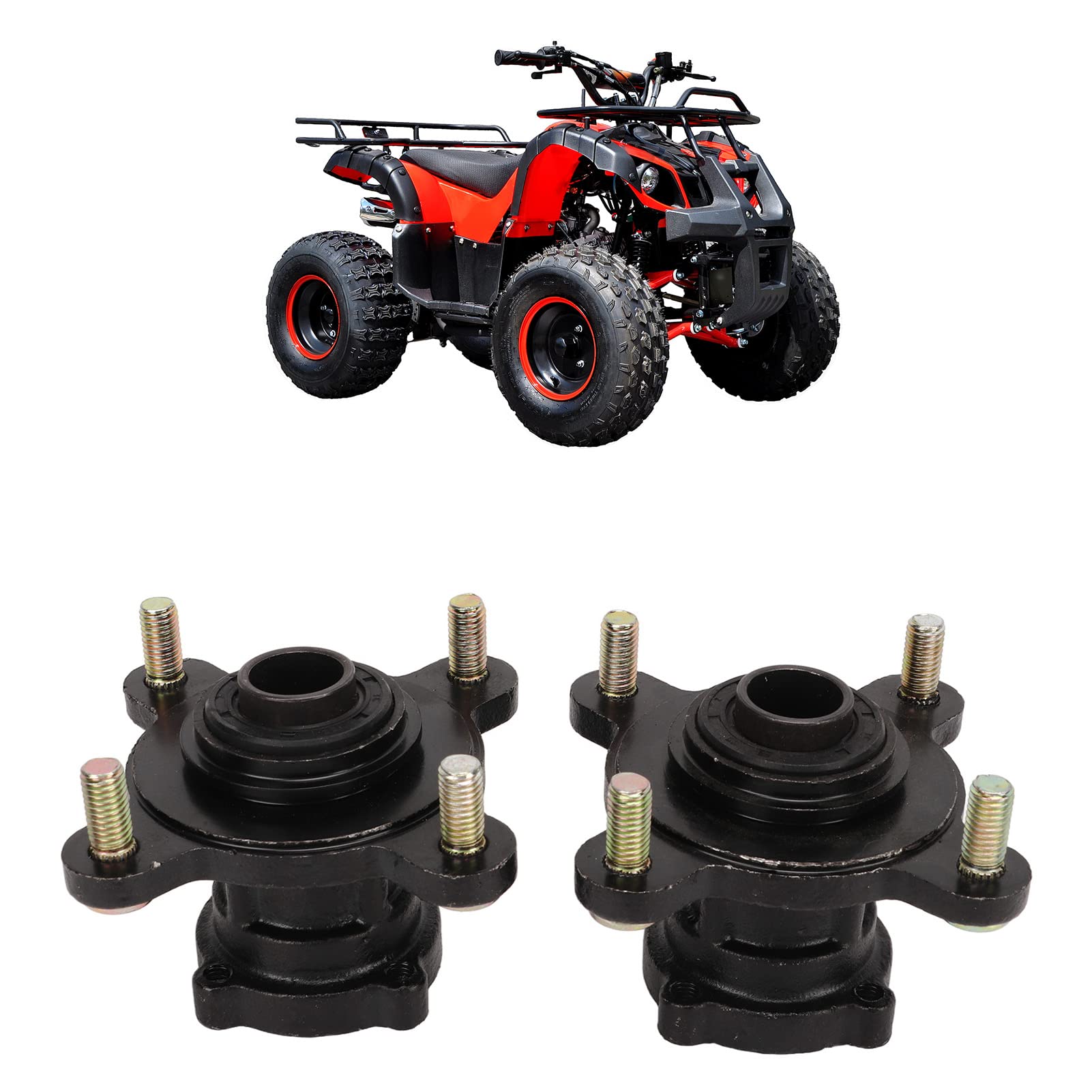 Piasta Gokart Atv Utv Części Zamienne 4 Stud Przedni Hamulec Tarczowy Obręcz Koła Montaż Piasty Stop Stali dla Go Kart Atv 4 Wheel