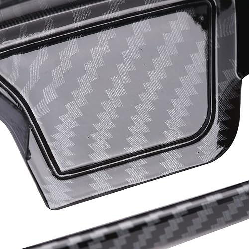 Miniatura 9 de Xotic Tech - Moldura decorativa para manija interior de puerta, patrón de fibra de carbono, compatible con Jeep Grand Cherokee 2011-2019