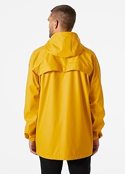 Mens Jackets Helly Hansen Yellow Rain Jacket Waterproof Windproof