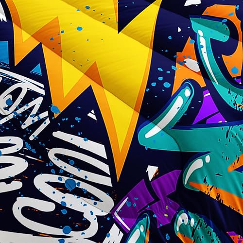 Miniatura 5 de AILONEN Juego de edredón de fútbol para dormitorio de niños adolescentes, juego de ropa de cama con temática de baloncesto, tamaño matrimonial,