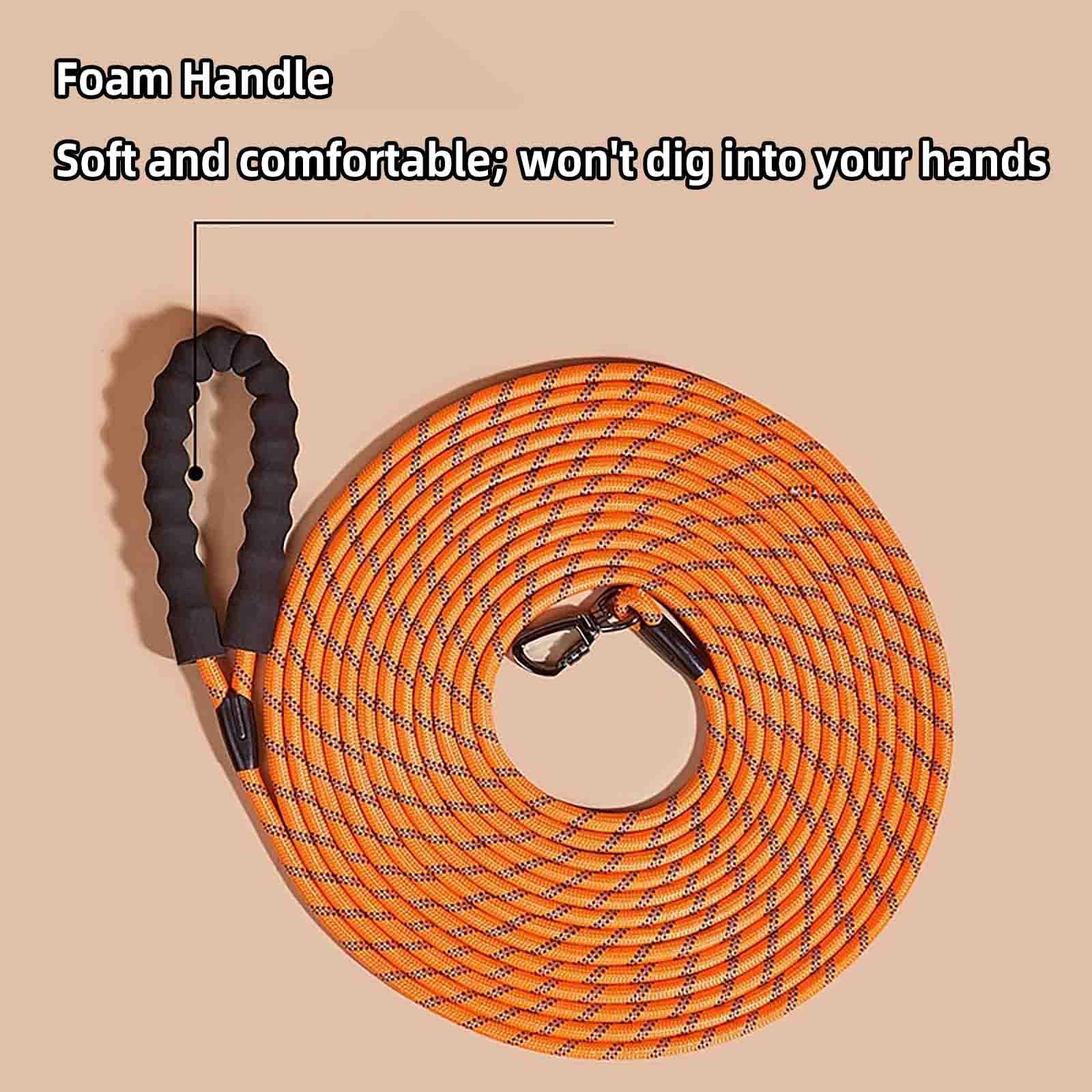 Guinzaglio Per Cani Taglia Grande Addestramento Guinzaglio Cane (Black,2m/ 0.8cm)