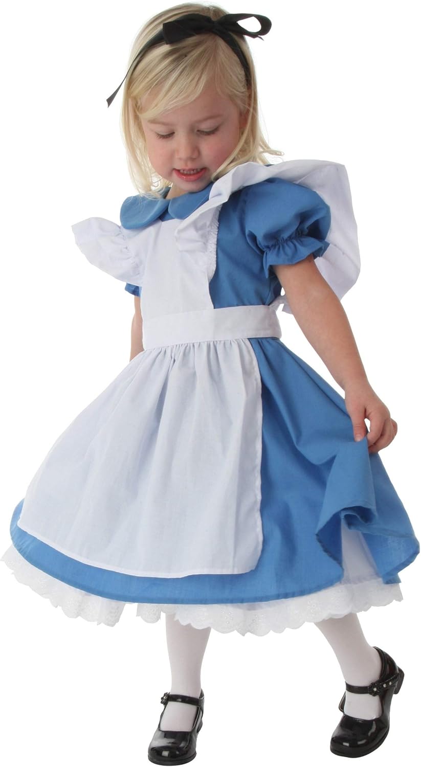Fun Costumes Deluxe Toddler Alice in Wonderland Costume Alice in Wonderland Dress for Girls 6mo