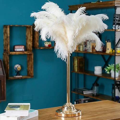 Miniatura 7 de 30 plumas de avestruz naturales grandes a granel de 16 a 18 pulgadas para centros de mesa para bodas, centros de mesa, decoración del hogar,