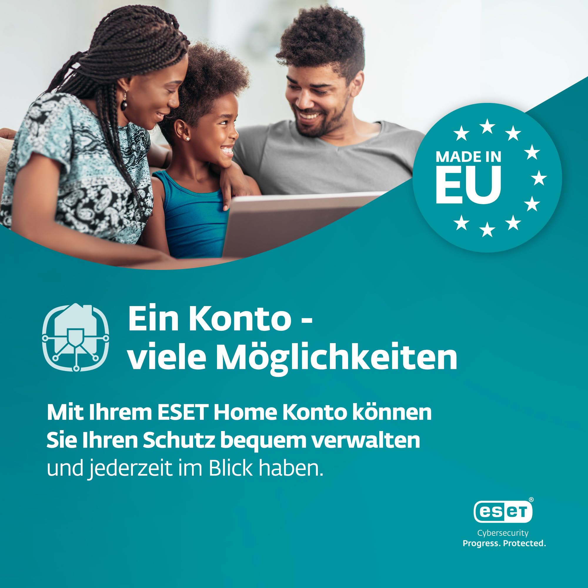 ESET HOME Security Premium 2026 | 5 Geräte | 1 Jahr | inklusive VPN, Datenverschlüsselung, Browserschutz & Privatsphäre | Windows, MacOs, Android oder iOS | Aktivierungscode per E-Mail