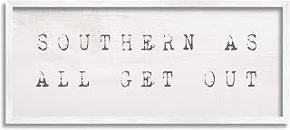 Stupell Industries Southern As All Get Out Slang Distressed Typography