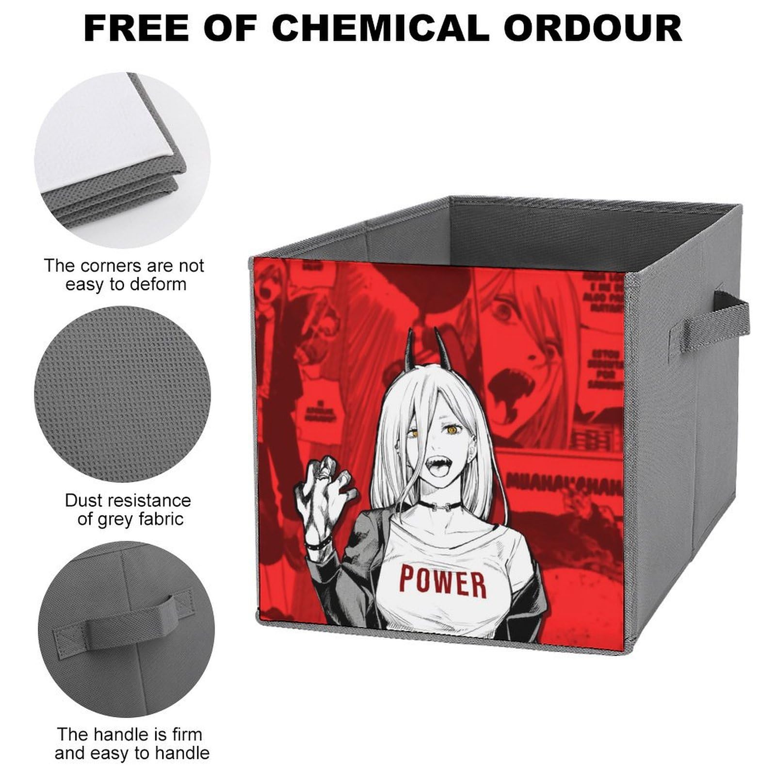 Amazon｜チェンソーマン収納ボックス 折りたたみ式 収納ケース 収納