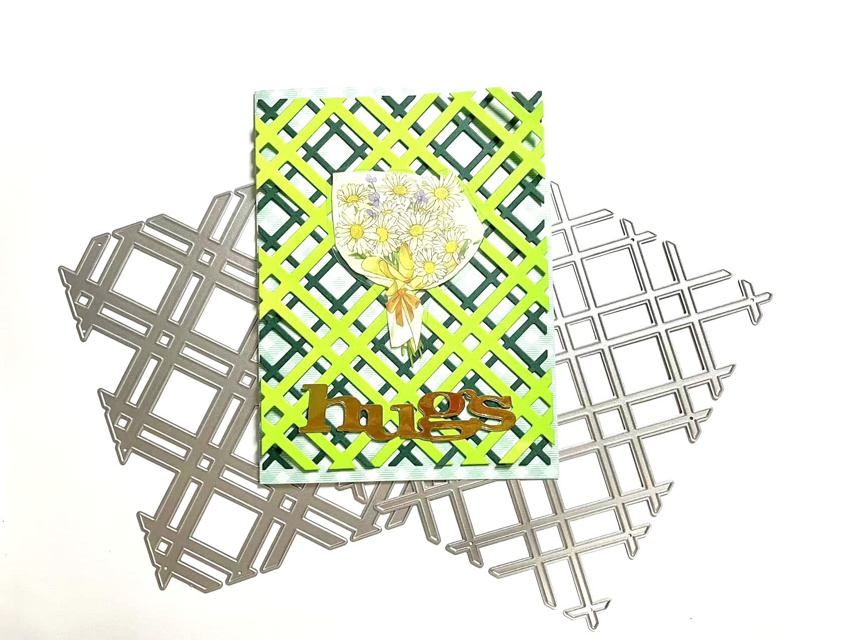 Metal Scrapbooking Dies - 3D Background Stencils -13