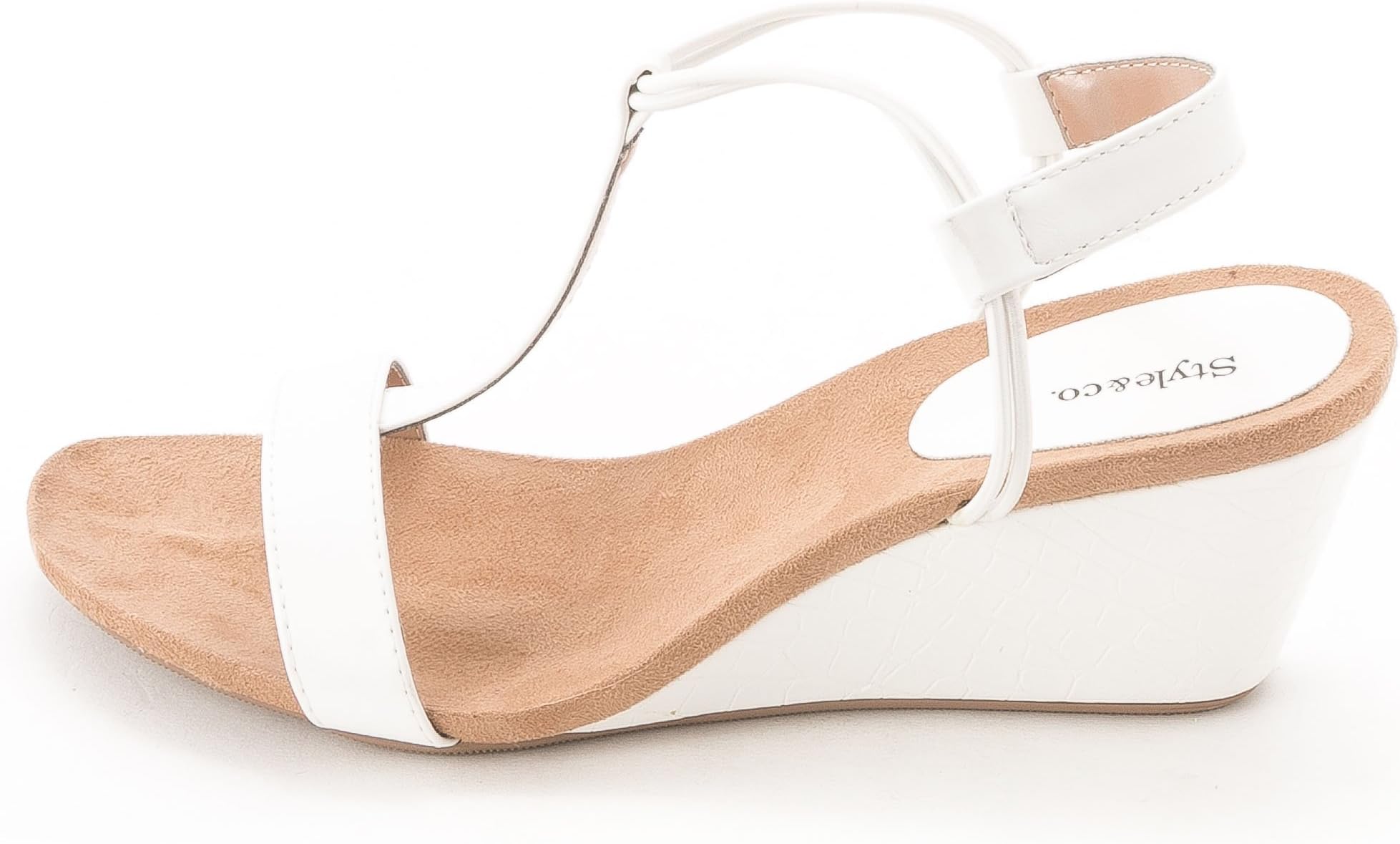 Style & Co. Womens Mulanepwt Sequined Wedge Sandals