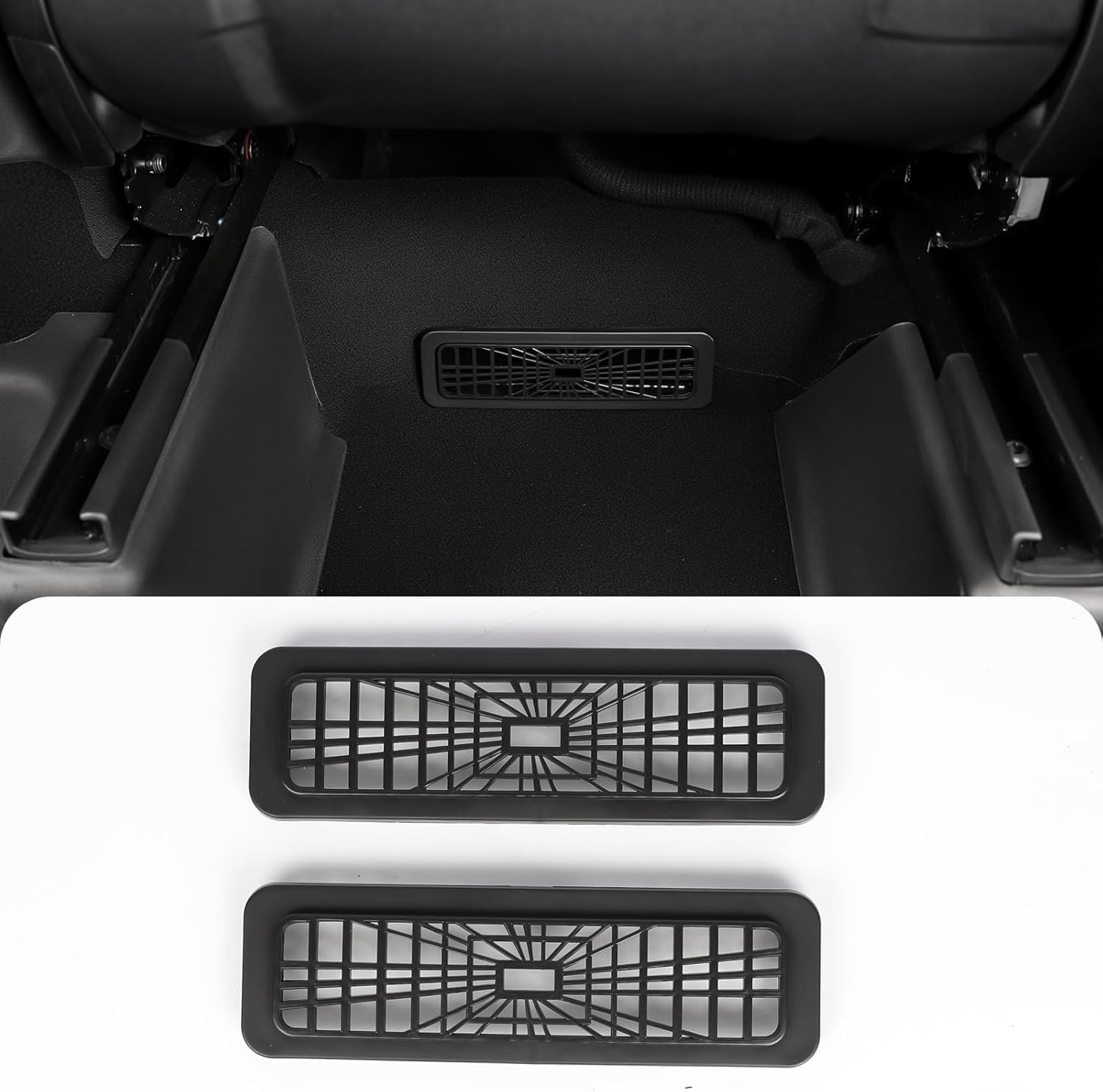 Topfit Untersitzschutz für Tesla Model Y Juniper TPE Sitzschienenabdeckungen für die 2. Reihe Innenraumzubehör Kratzfeste Anti-Kick-Kits für das Neue Model Y 2025-2026
