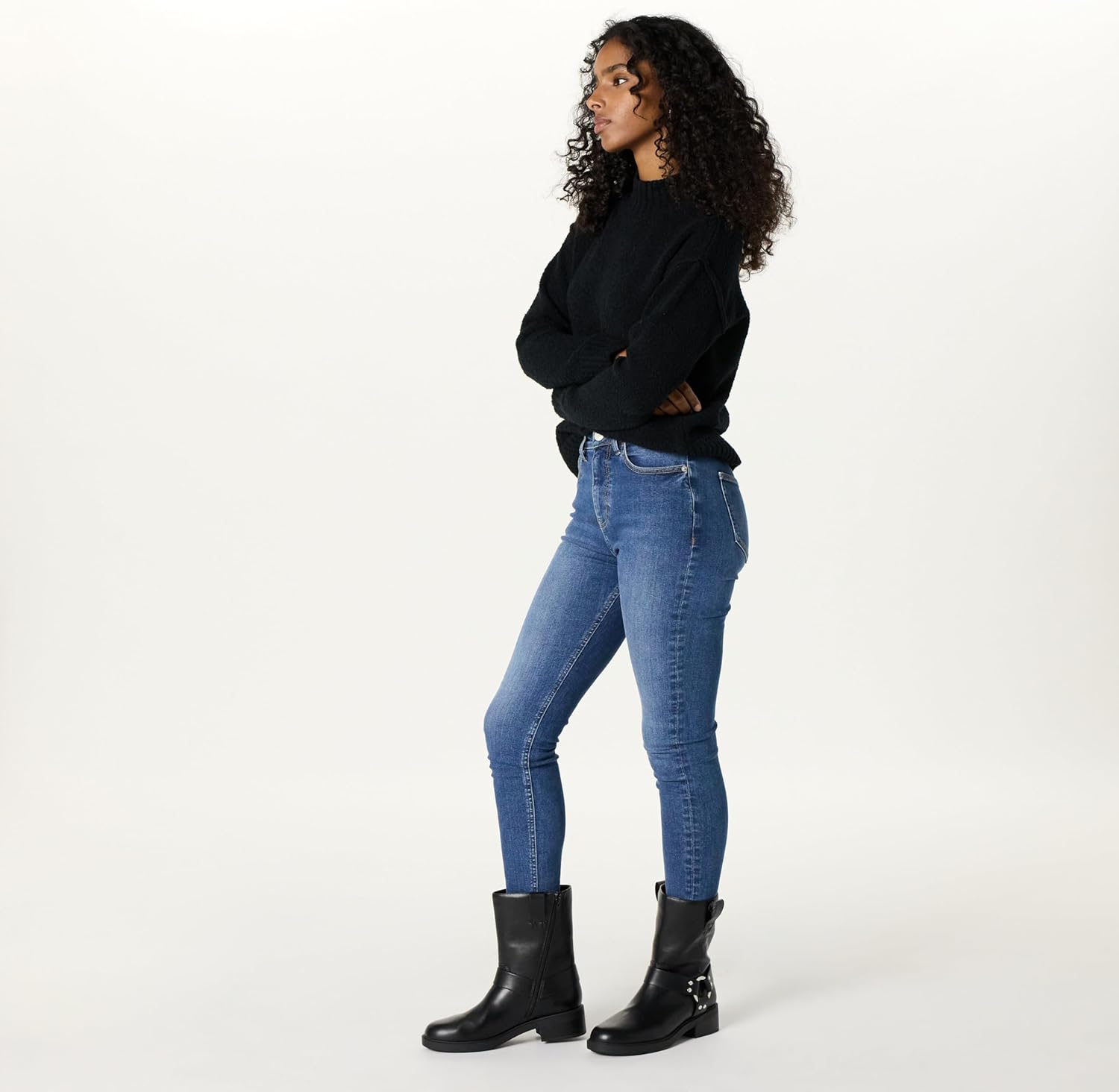 The Drop Women's Lilith Short Moto Boot with Buckles - Image 4