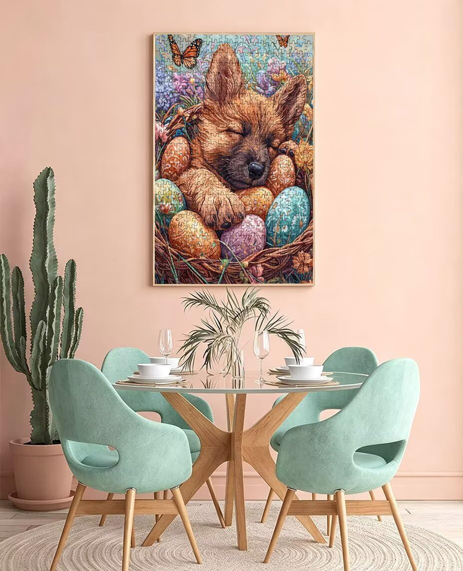 Butterfly Dog Puzzle 3000 sztuk, puzzle dla dorosłych, łamigłówki, wyzwanie dekoracja puzzli, rozrywka gra edukacyjna dla całej rodziny, na prezent dekoracja BXHZW7-381