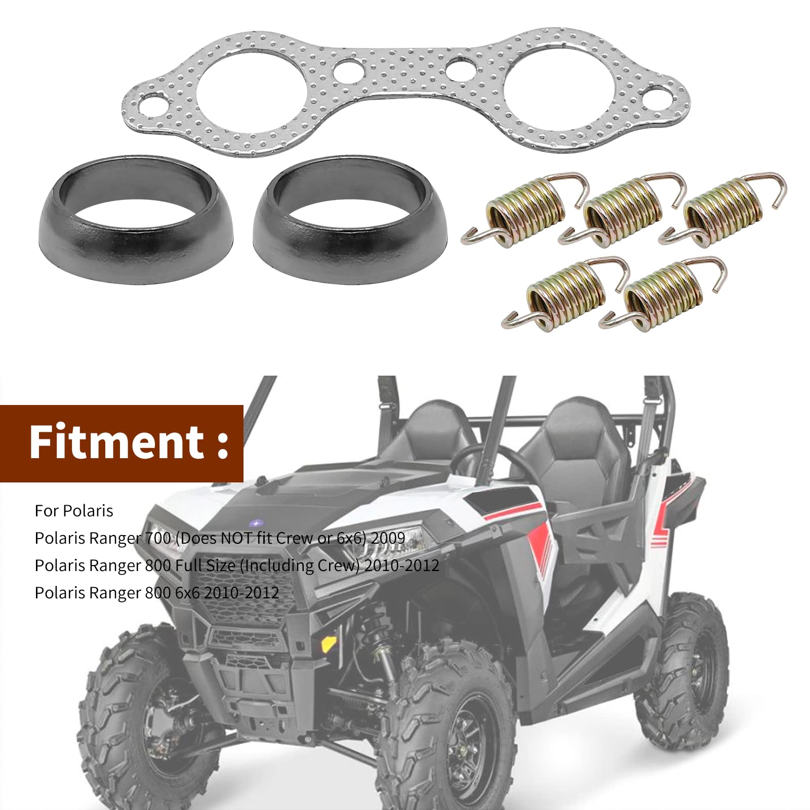 Exhaust Donut Gasket For Polaris Ranger Crew 800 4X4 EFI (2010-2013) - Graphite Seal