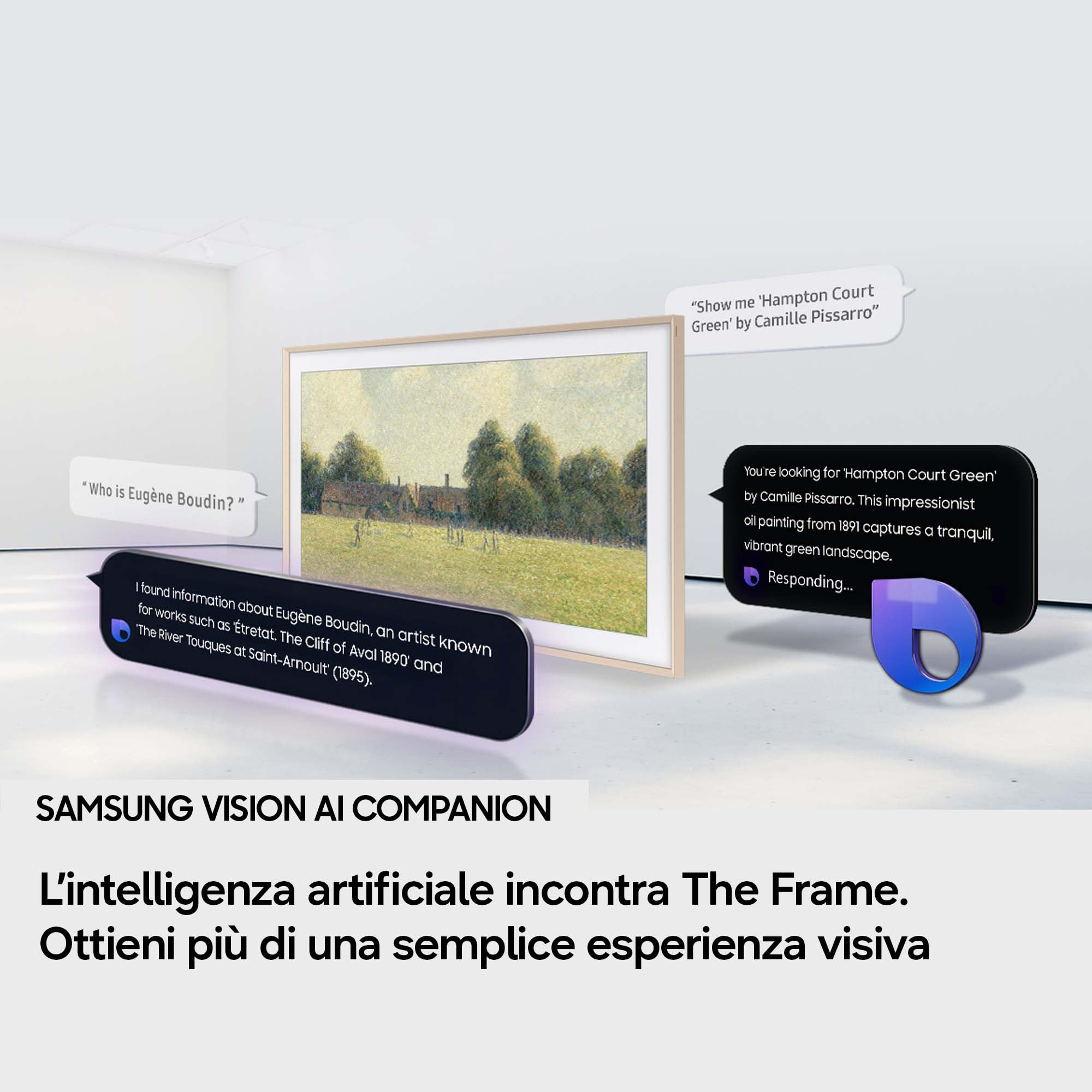 Samsung Smart TV 55" QE55LS03HWUXZT The Frame Pro Neo QLED 4K, Glare Free, HDR10+, Dolby Atmos, Art Mode, Modern Frame Design, Wireless One Connect, Vision AI, Alexa, PACCHETTO INTRATTENIMENTO, 2026