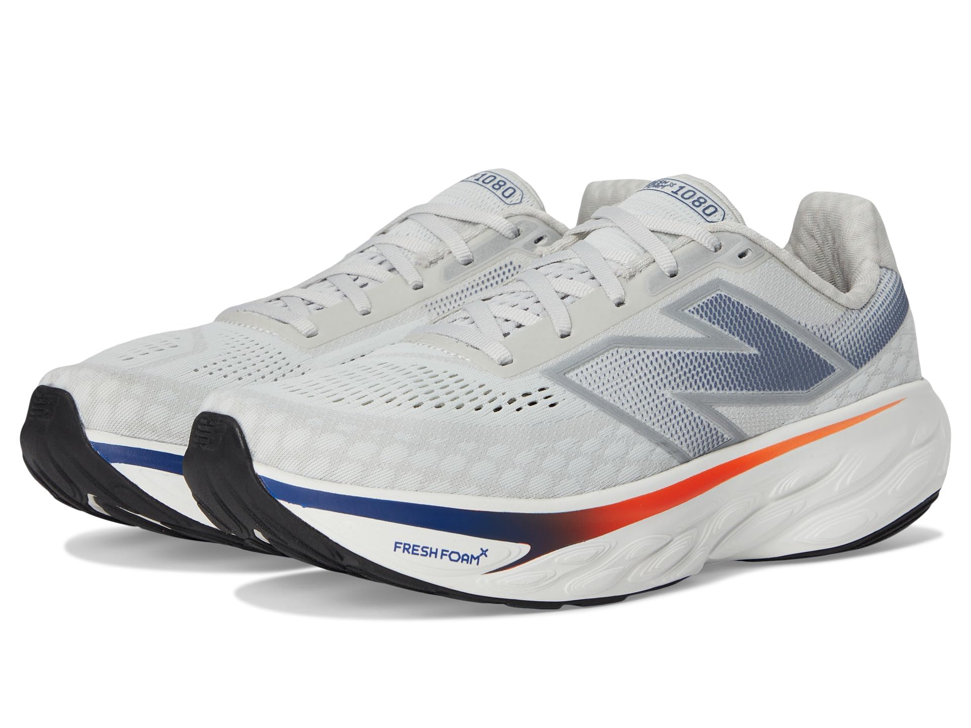 New Balance Men's Fresh Foam X 1080 V14 Shoes, Grey Matter/Silver Metallic/Inkwell, 16