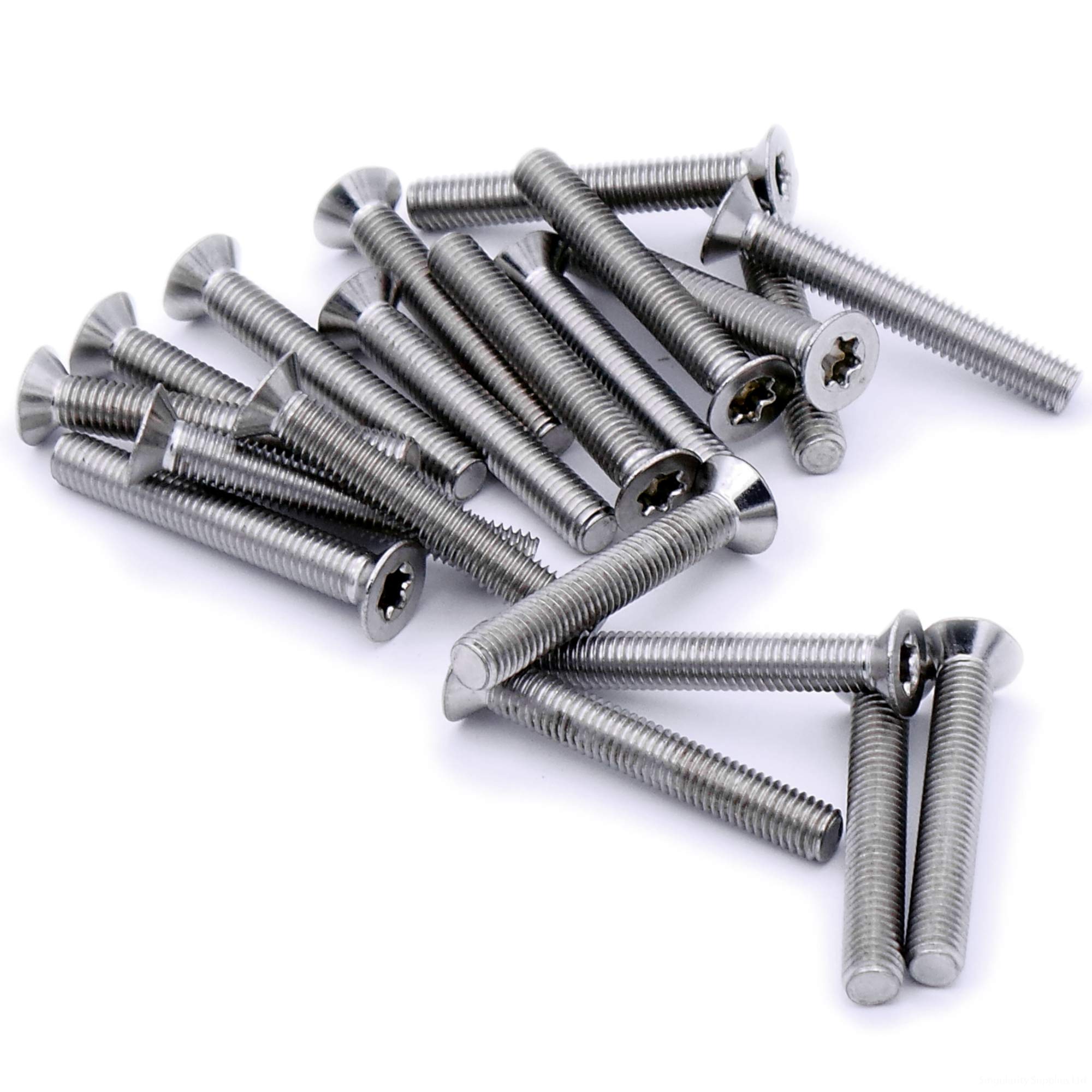 M5 (5mm x 50mm) TX Socket Countersunk Machine Screw (Bolt) - Stainless Steel (A2) (Pack of 20)