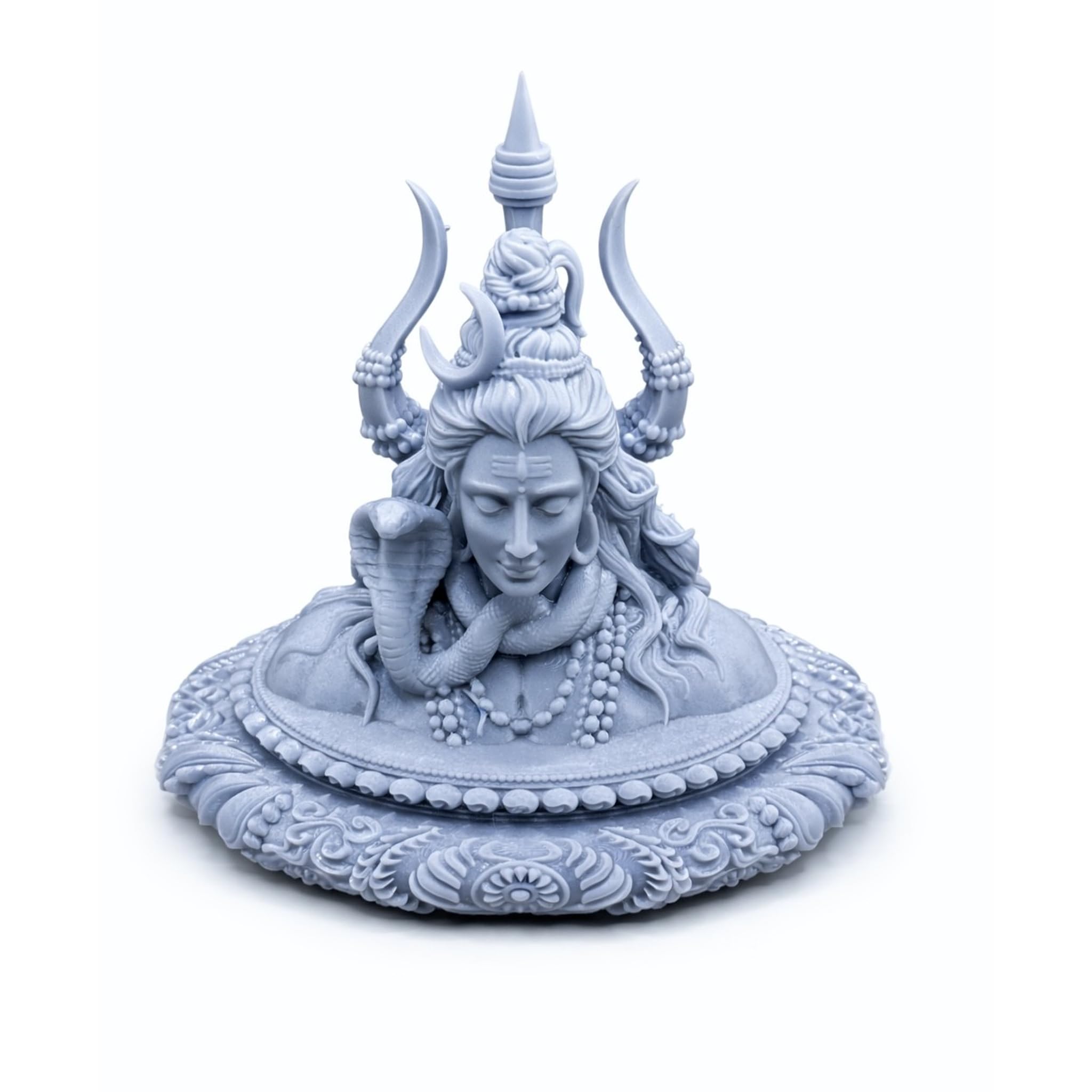 Raghuvanshis Lord Shiva Murti Meditating Idol for Home, Office & Car Dashboard | Mahadev Adiyogi Murti (3.1 Inch / 7.87 (Oval)