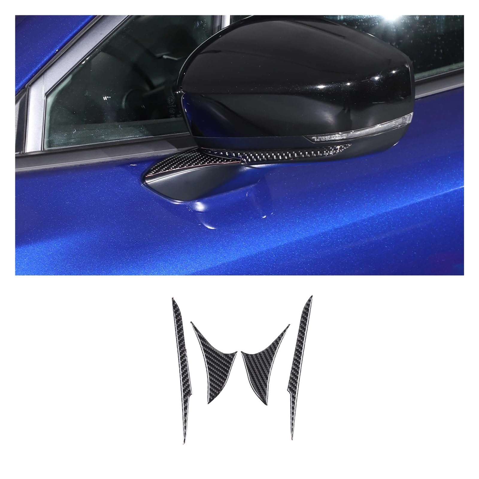 Interior Mouldings for Subaru for Crosstrek 2024 Black Carbon Fibre Car Interior Decoration Trim Frame Stickers Car Accessories Car Accessory(R-a)