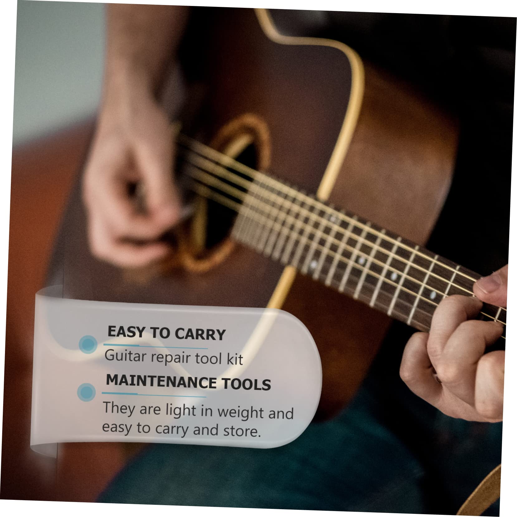 TOYANDONA Strumenti per Riparazione Chitarra Accessori per Chitarra Classica Strumenti per Manutenzione Kit di Attrezzi per Pulizia Musicali