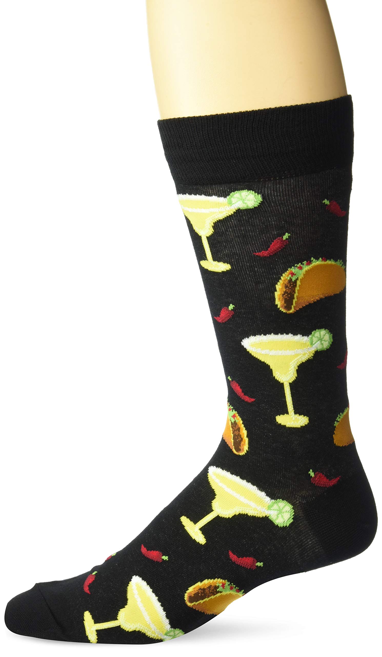 Hot SoxMen's Fun Pop Culture & Celebration Crew Socks-1 Pair Pack - Cool & Funny Conversation Starter Novelty Fashion Socks