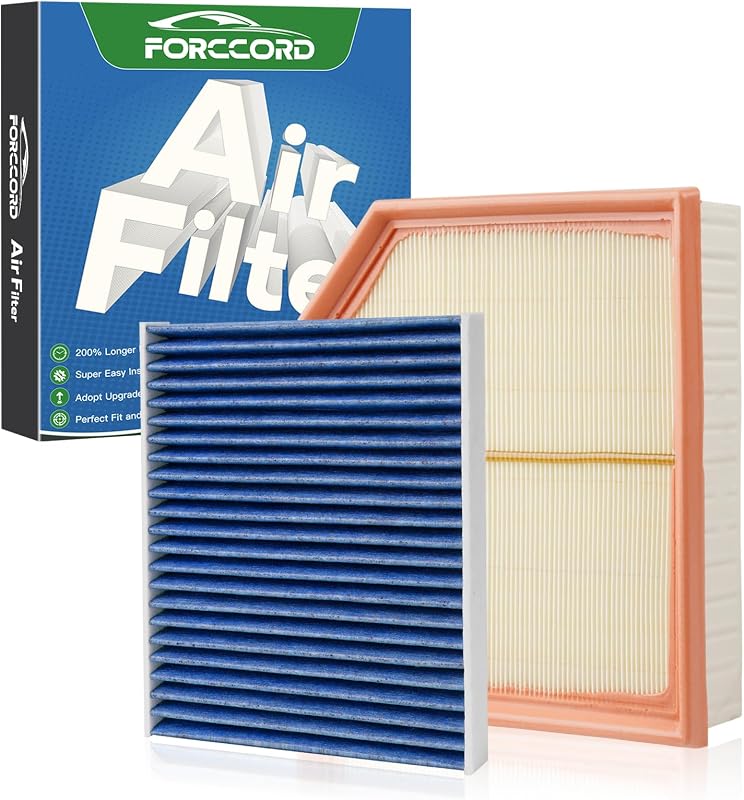 Kit de filtro de ar do motor e cabine Forccord para Volvo XC40 2.0L 2019–2026 – 2 unidades