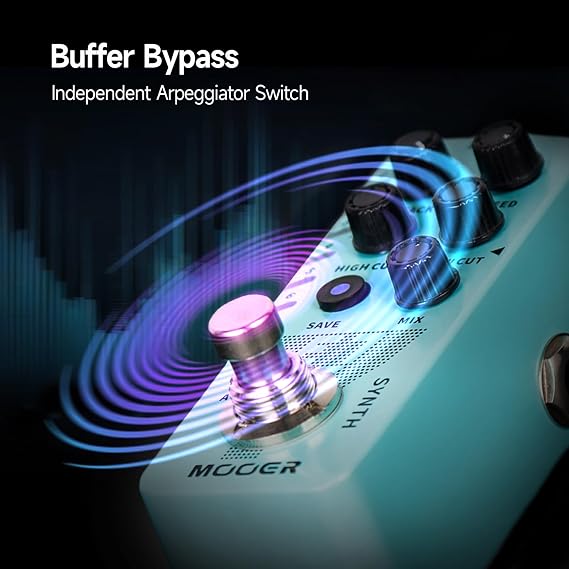 MOOER E7 Polyphonic Guitar Synth Pedal Electronic Synthesizer